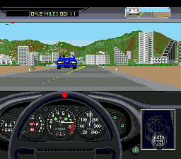 Test Drive II - The Duel (USA, Europe) In game screenshot